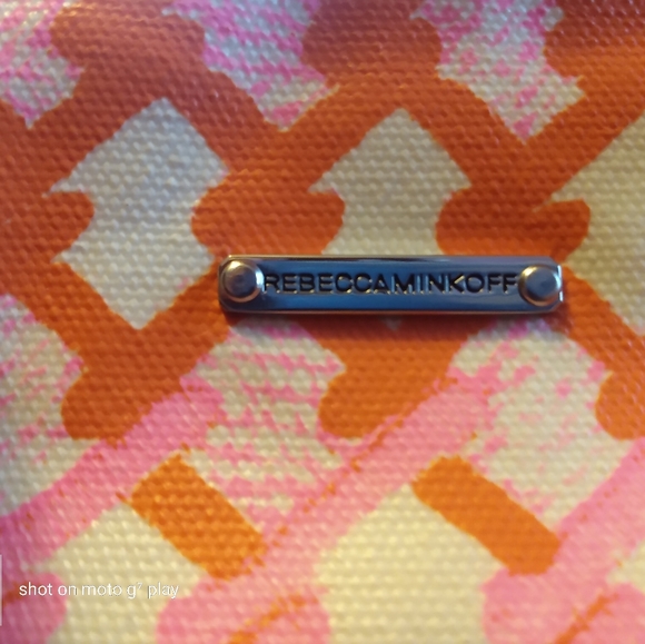 Rebecca Minkoff orange & pink diaper bag 🚼🍼 - Picture 5 of 7